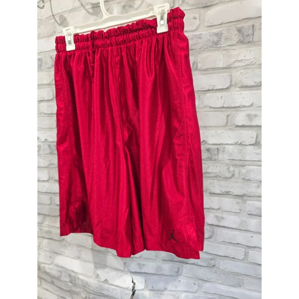 Vintage Air Jordan Dazzle Shorts Men's XL Red Shiny Basketball Baggy Y2K